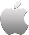logo apple the silver